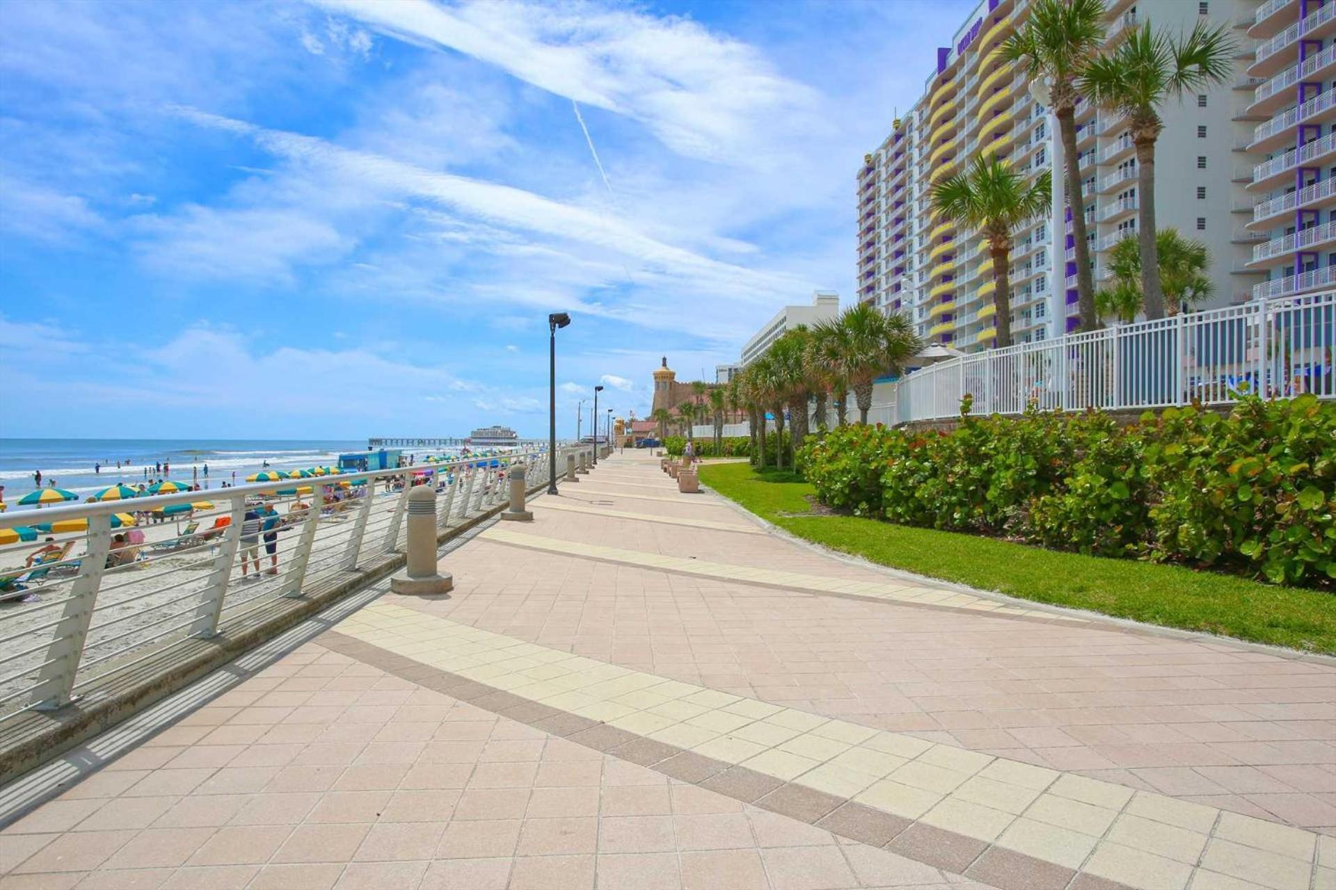 Luxury 8Th Floor 2 Bedroom Condo Direct Oceanfront Wyndham Ocean Walk Resort Daytona Beach | 801 المظهر الخارجي الصورة