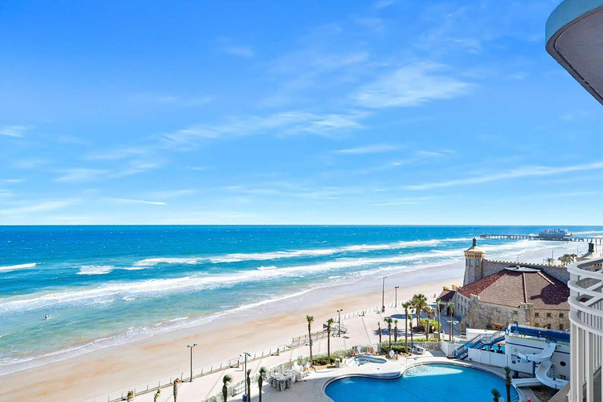 Luxury 8Th Floor 2 Bedroom Condo Direct Oceanfront Wyndham Ocean Walk Resort Daytona Beach | 801 المظهر الخارجي الصورة